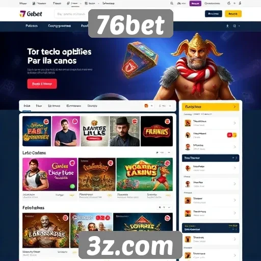Interface do site 76bet ganha atualização significativa